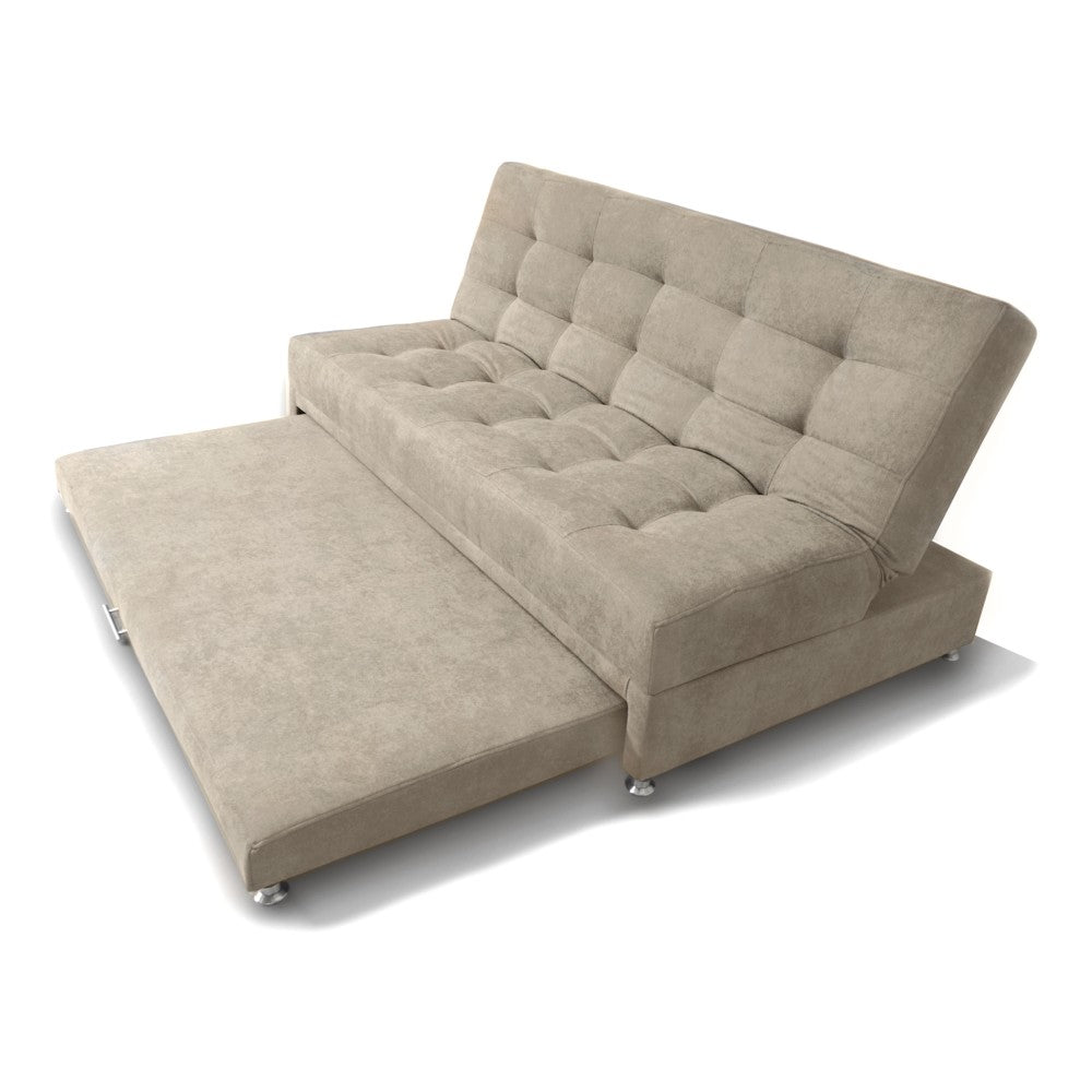 SOFA CAMA TARIMA BROOKE TELA CAMEL