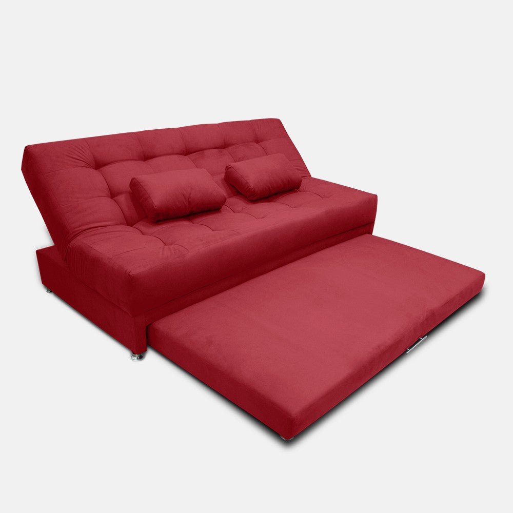 SOFA CAMA TARIMA MATTER TELA ROJA