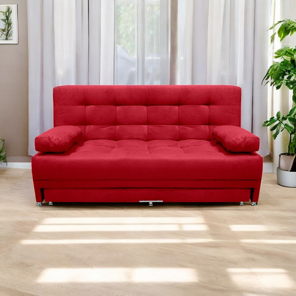 SOFA CAMA TARIMA MATTER TELA ROJA