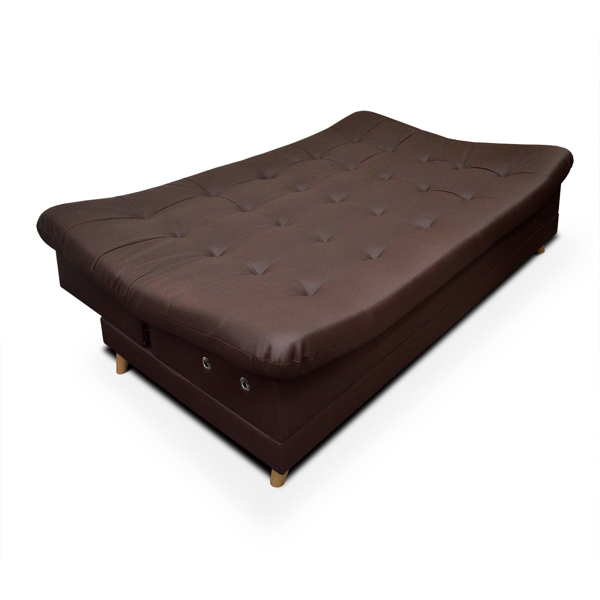 SOFACAMA DOLCE 3 PSC 95X60X185 TIPO CUERO CAFE