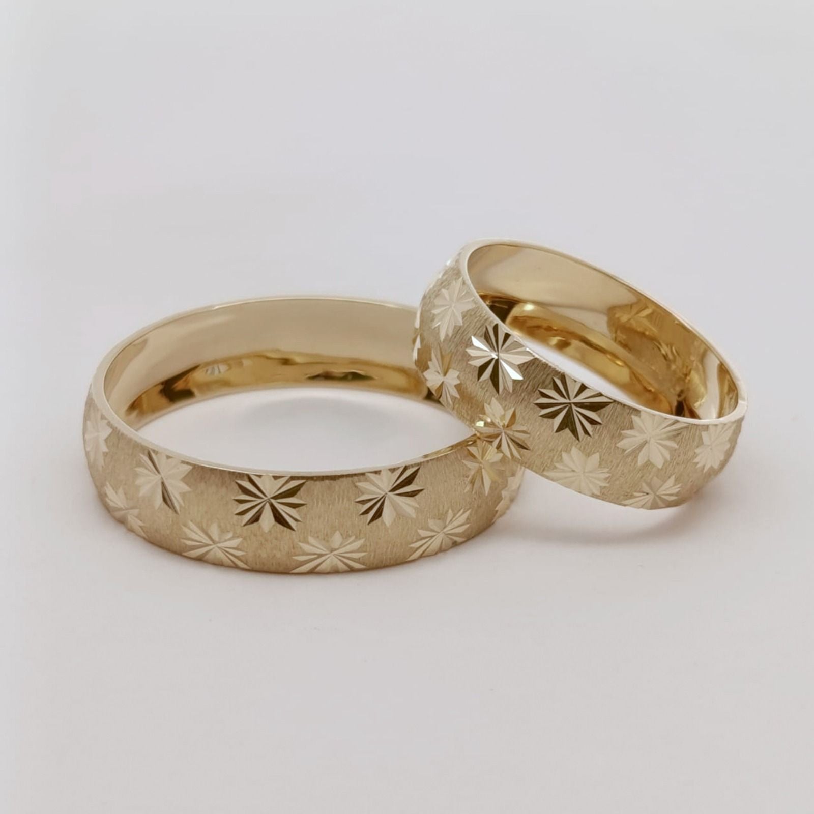 ARGOLLA MATRIMONIO DIAMANTADA EN ESTRELLAS