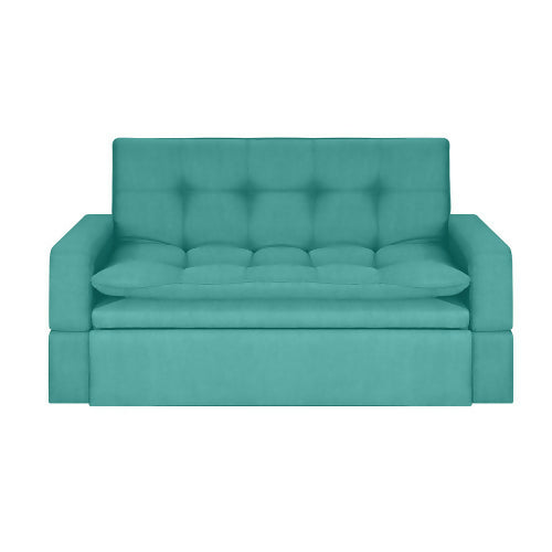 SOFA CAMA ETHEL ANTIFLUIDOS TURQUESA