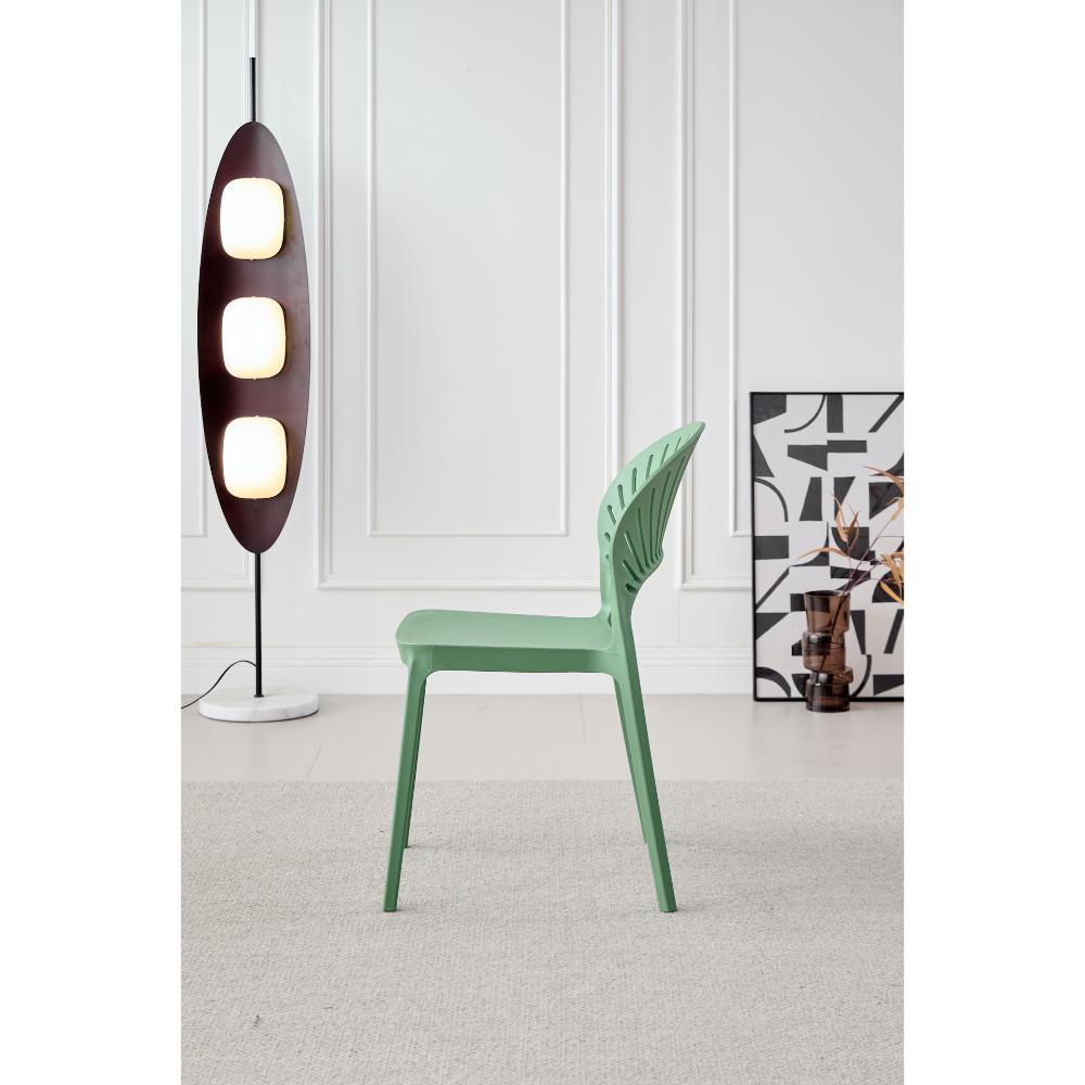 SILLA PARAISO, COLOR VERDE OLIVA, CON ESPALDAR Y DISEÑO MODERNO