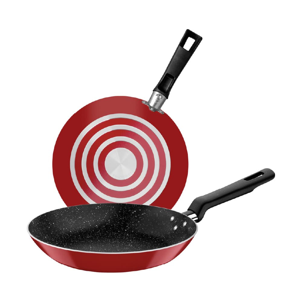 JUEGO DE SARTENES 2PZ STARFLON MAX ROJO