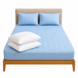 Combo protector colchon + 2 almohadas siliconadas queen