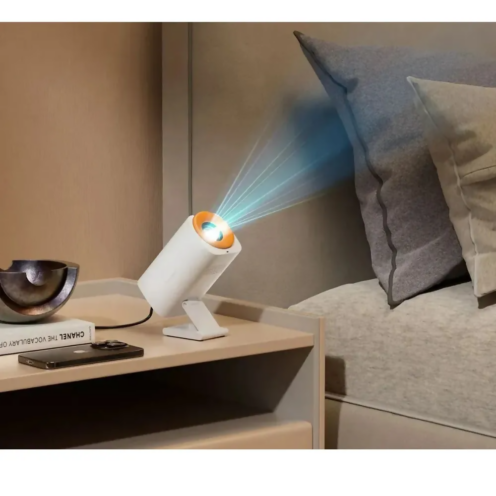 PROYECTOR VIDEO BEAM WIFI 2000 LÚMENES 150 PULGADAS CONTROL BLANCO 110V