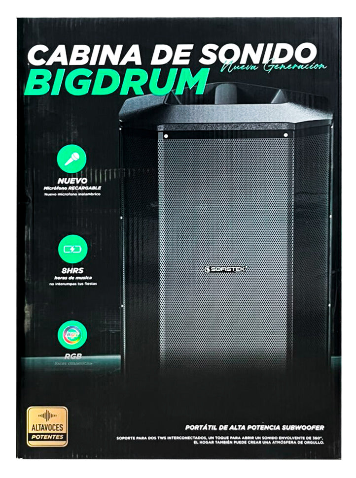 PARLANTE BLUETOOTH BOCINA 12" X 1 30W BIGDRUM