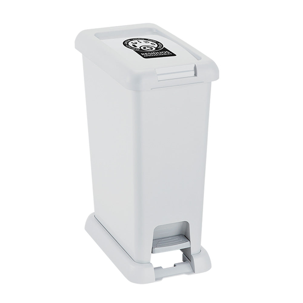 Basurero Pedal 20 Litros Blanco