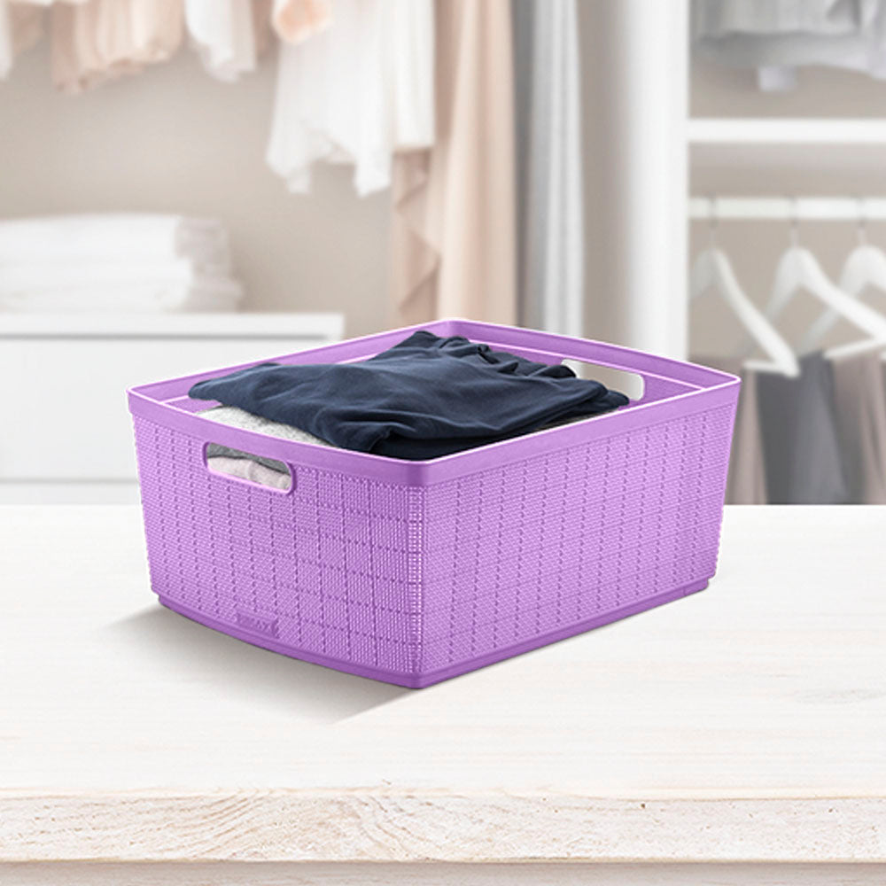 Canasta Fique 30 Litros Lavanda
