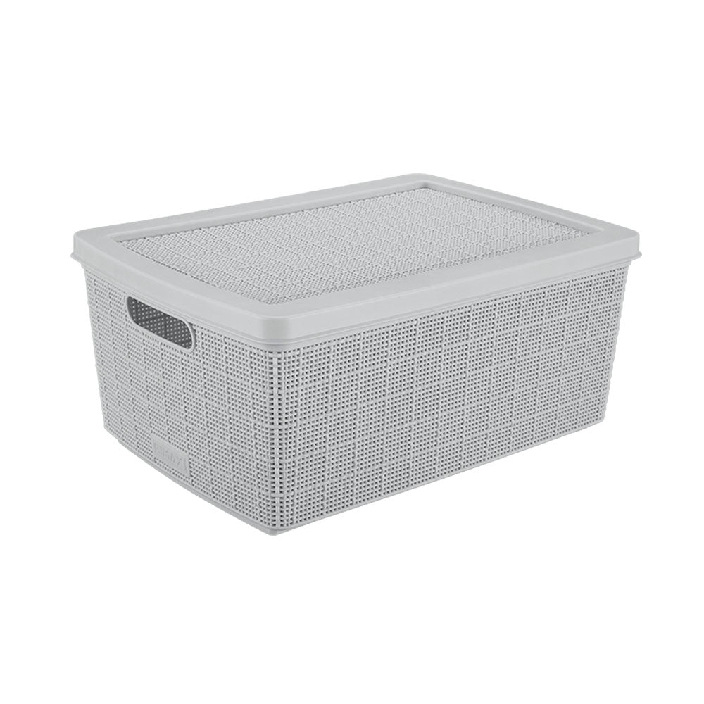 Canasta Fique 13.5 Litros Gris Hielo