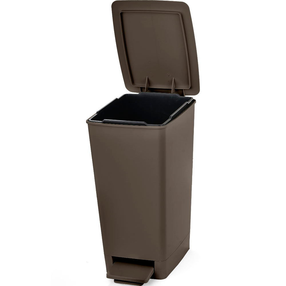 Basurero Pedal Slim 8 Litros Mocca