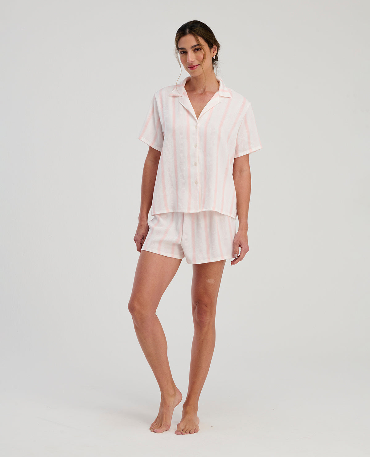 PIJAMA DE SHORT | MANGA CORTA | CON BOTONES