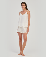 PIJAMA DE SHORT | BLUSA DE TIRAS AJUSTABLES