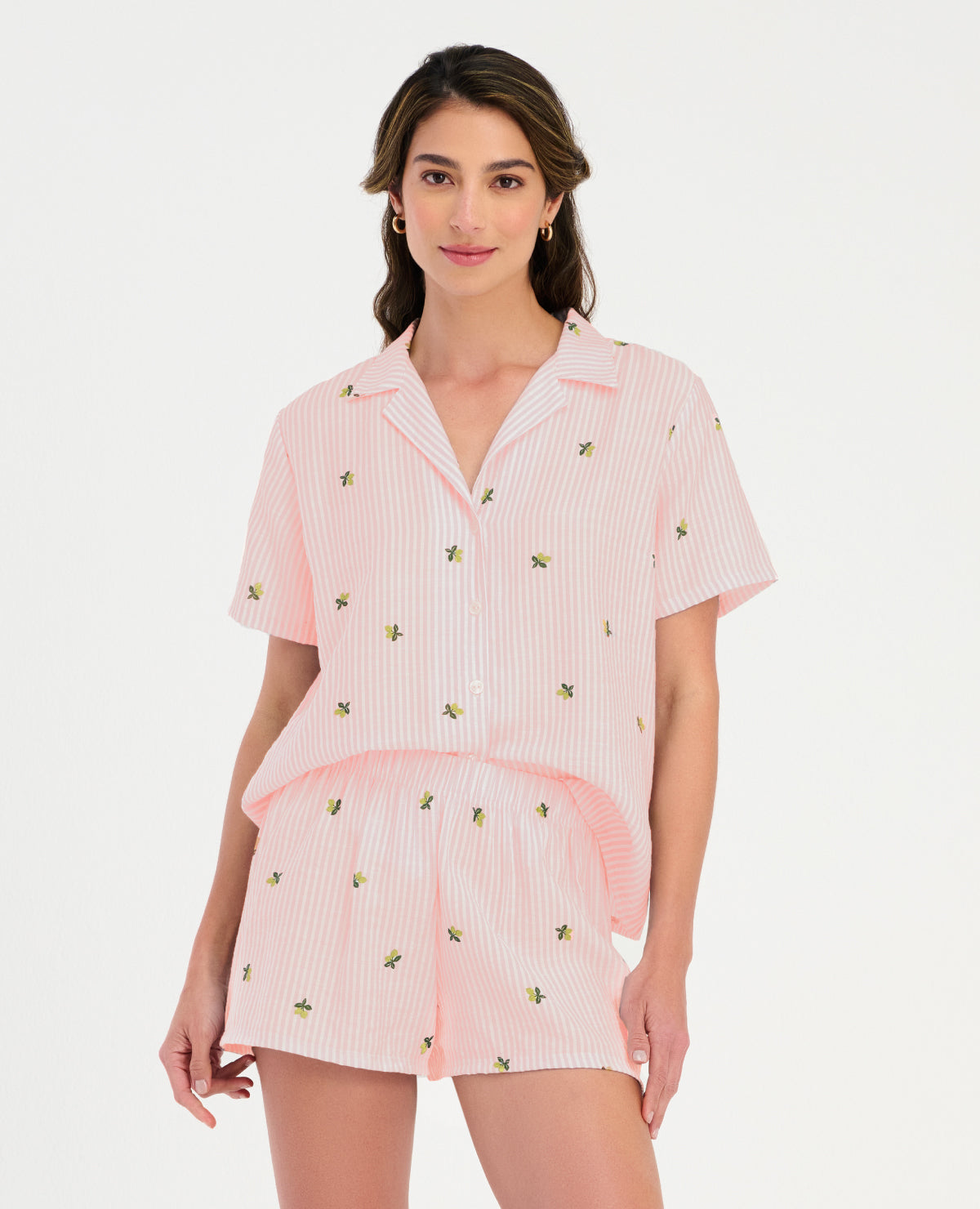 PIJAMA DE SHORT | MANGA CORTA |CON BOTONES