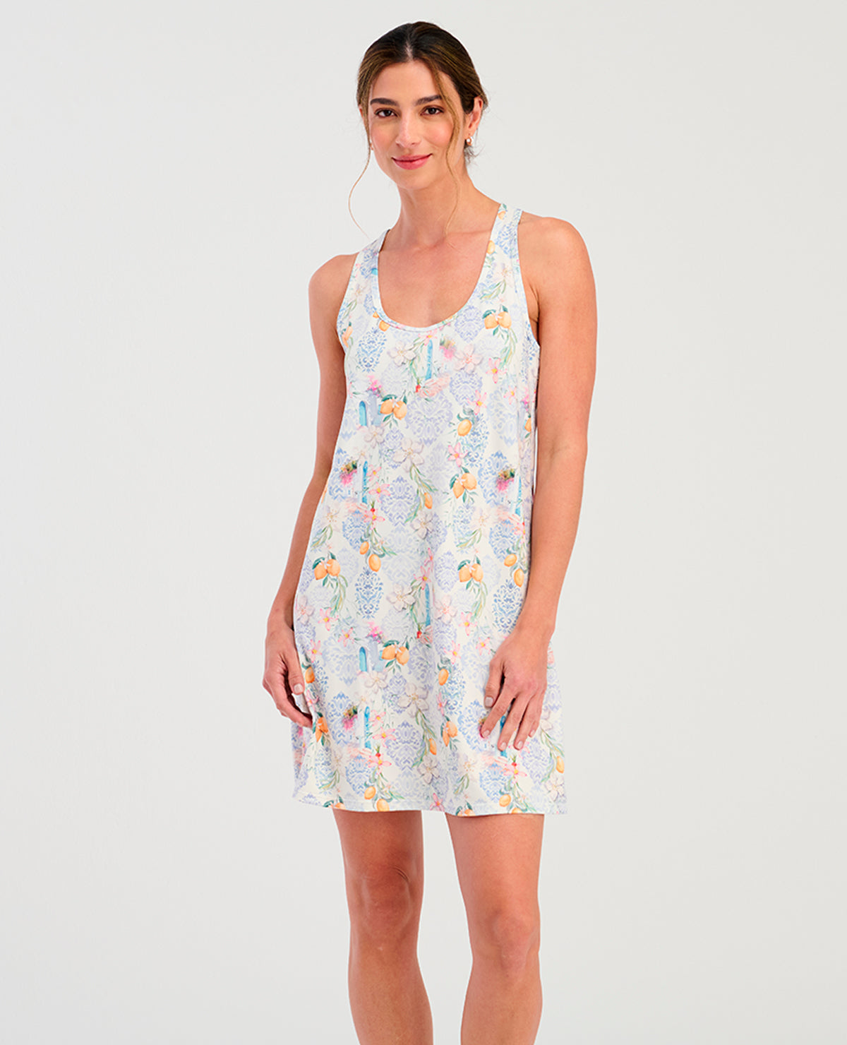 PIJAMA BATOLA | SILUETA SEMI AJUSTADA | ESTAMPADO MEDITERRÁNEO