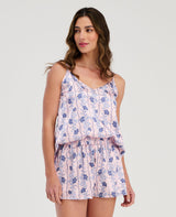 PIJAMA SHORT | BLUSA DE TIRAS AJUSTABLES