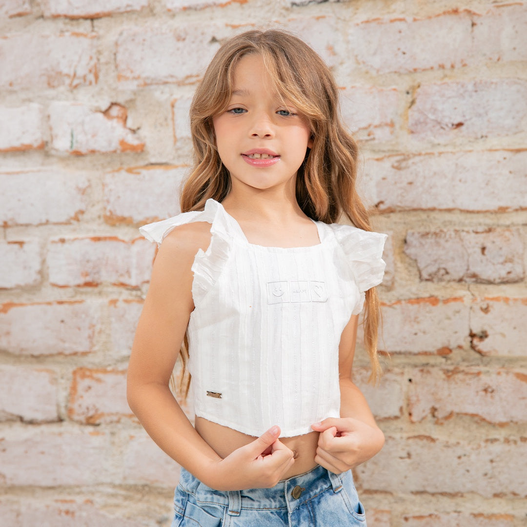 8775 BLUSA ESCOTE NIÑA JUNIOR