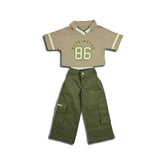 32987 CONJUNTO SPORTY - CROP TOP WASHINGTON 86 Y PANTALÓN CARGO NIÑA