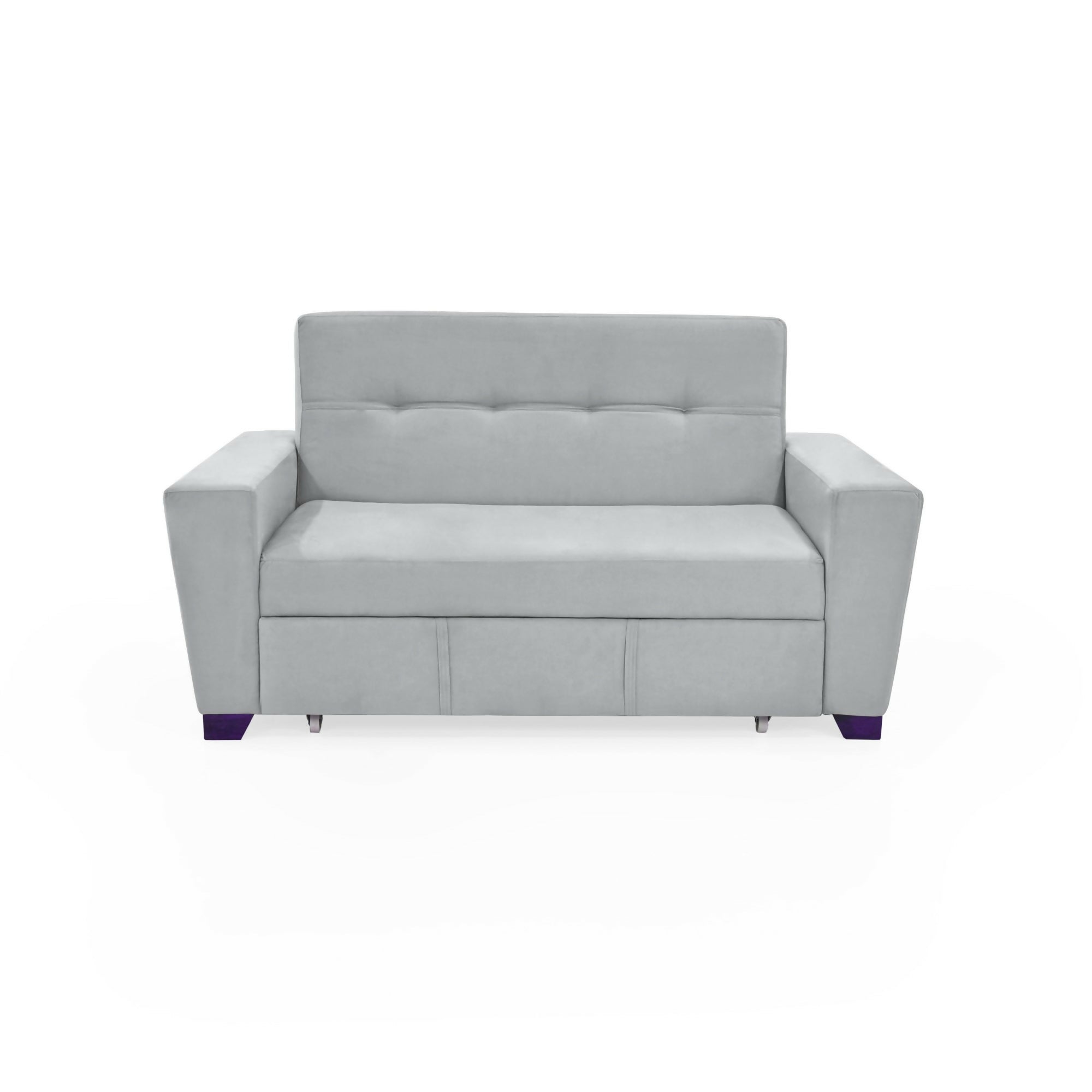 SOFA CAMA 2 PUESTOS HAMBURGO 160X87X86 TELA PLATA