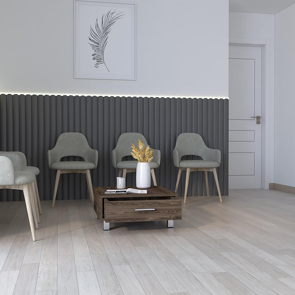 MUEBLE MULTIUSOS ASCHER, CHOCOLATE, CON UN CAJÓN
