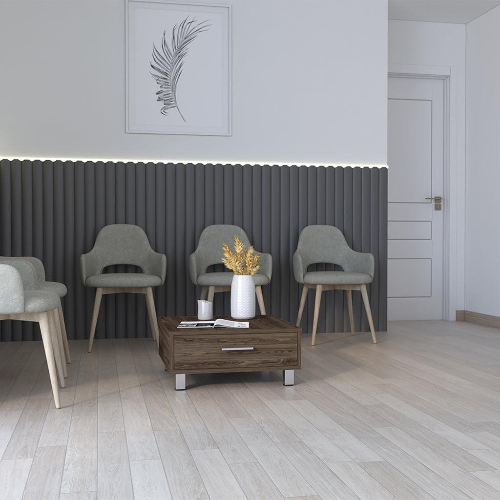MUEBLE MULTIUSOS ASCHER, CHOCOLATE, CON UN CAJÓN