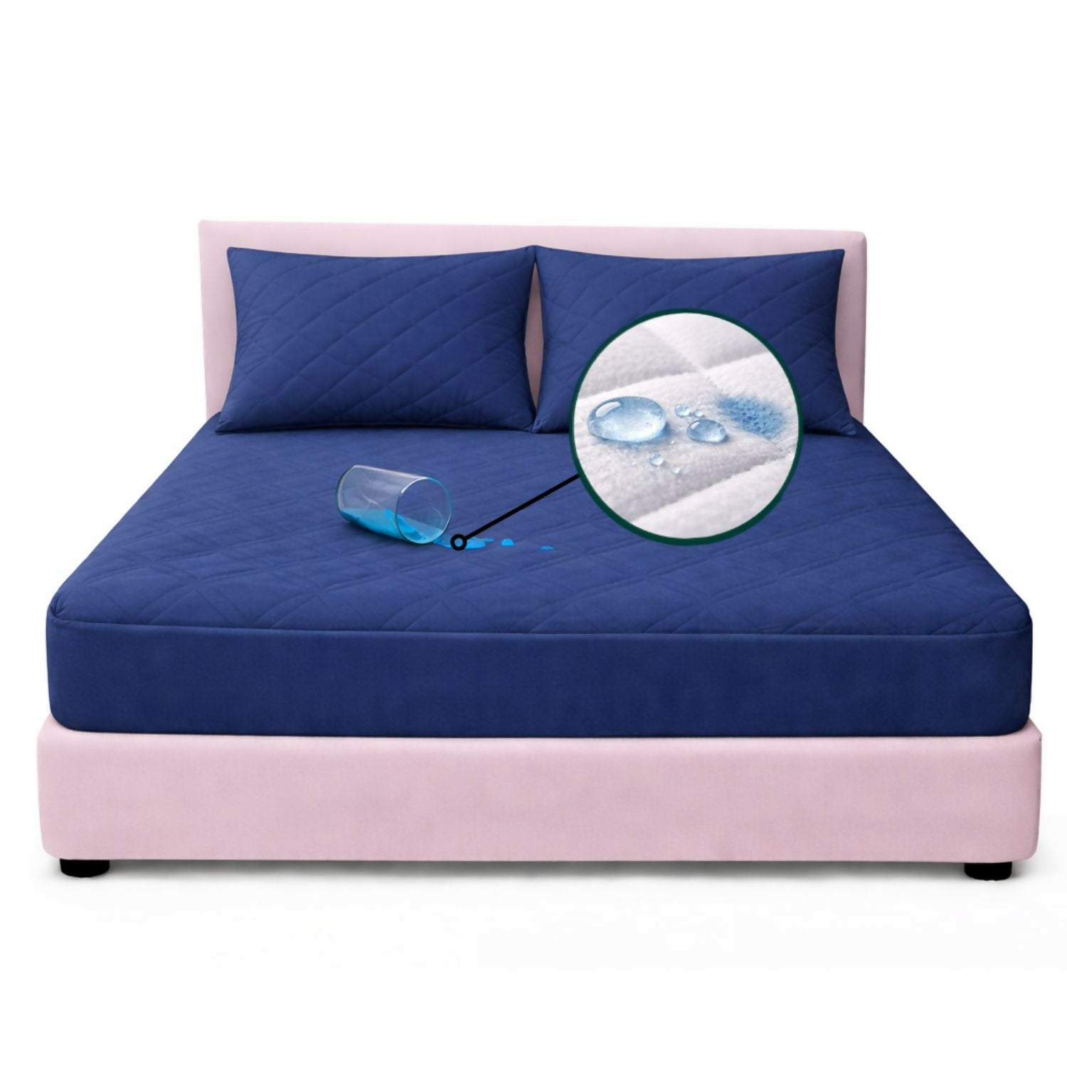 Combo protector colchon queen antifluido 160x190cm