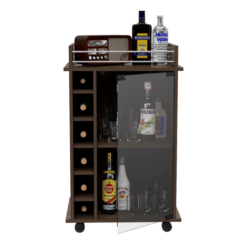 BAR DUKATY, CHOCOLATE, CON RODACHINES PARA SU FÁCIL DESPLAZAMIENTO