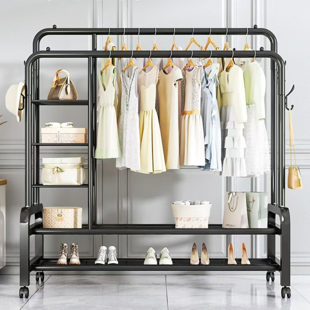 PERCHERO ZAPATERO DOBLE ALTA RESISTENCIA 58KG CON LATERALES