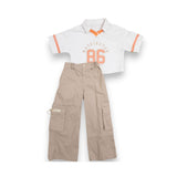 32987 CONJUNTO SPORTY - CROP TOP WASHINGTON 86 Y PANTALÓN CARGO NIÑA