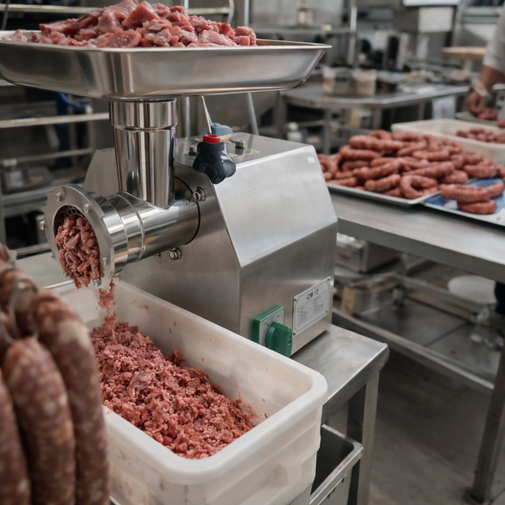 MOLINO CARNE INDUSTRIAL PICADOR ELÉCTRICO 12 ACERO 1HP 110V 110V