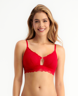 BRALETTE REALCE NATURAL | SILUETA TRIANGULAR | DETALE CON ARGOLLA | ESCOTE EN EL CENTRO_REF: 49346