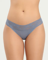 PANTY SEMIDESCADERADO | CINTURA EN ENCAJE