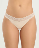 PANTY SEMIDESCADERADO | CINTURA EN ENCAJE