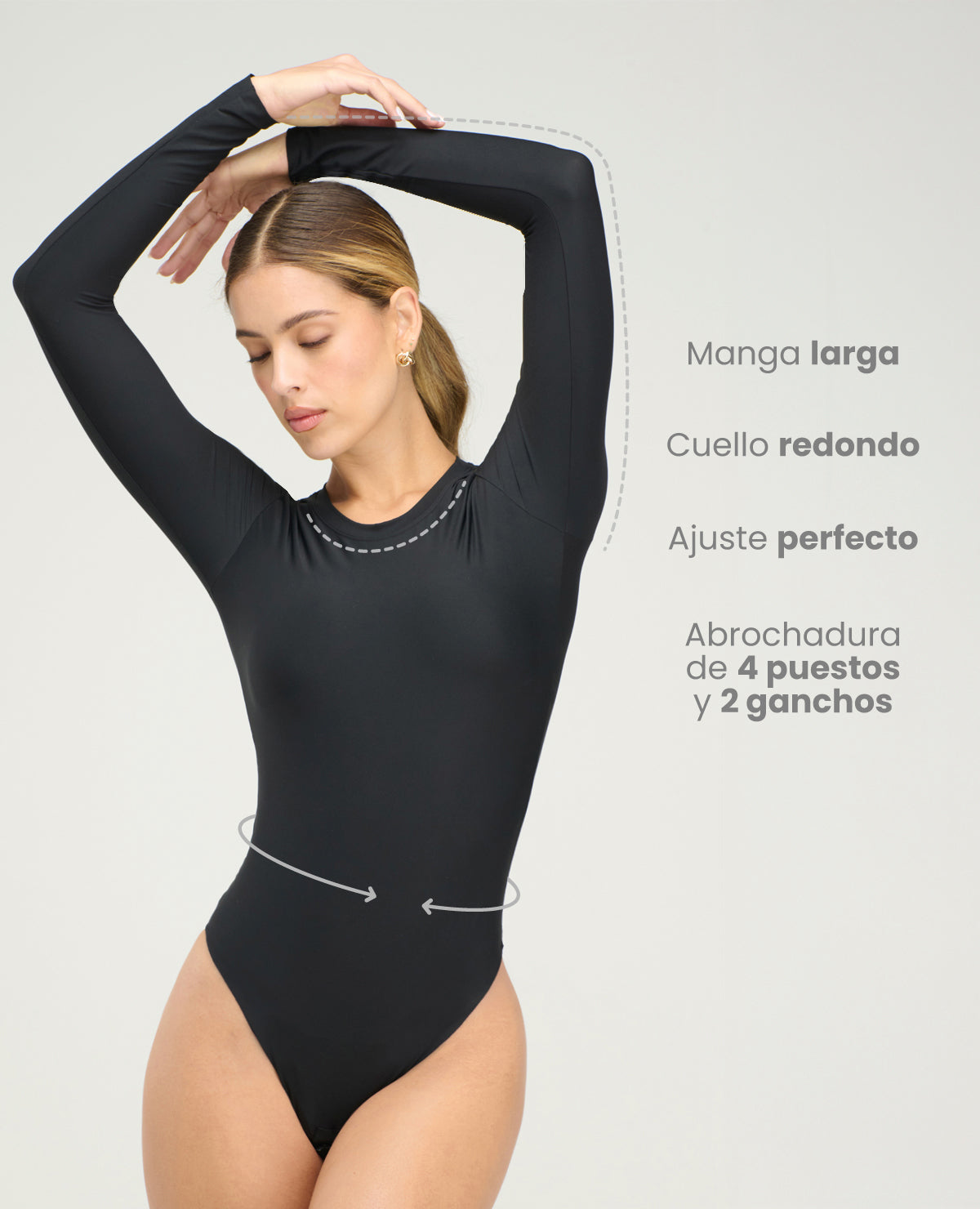 BODY MANGA LARGA | CUELLO REDONDO