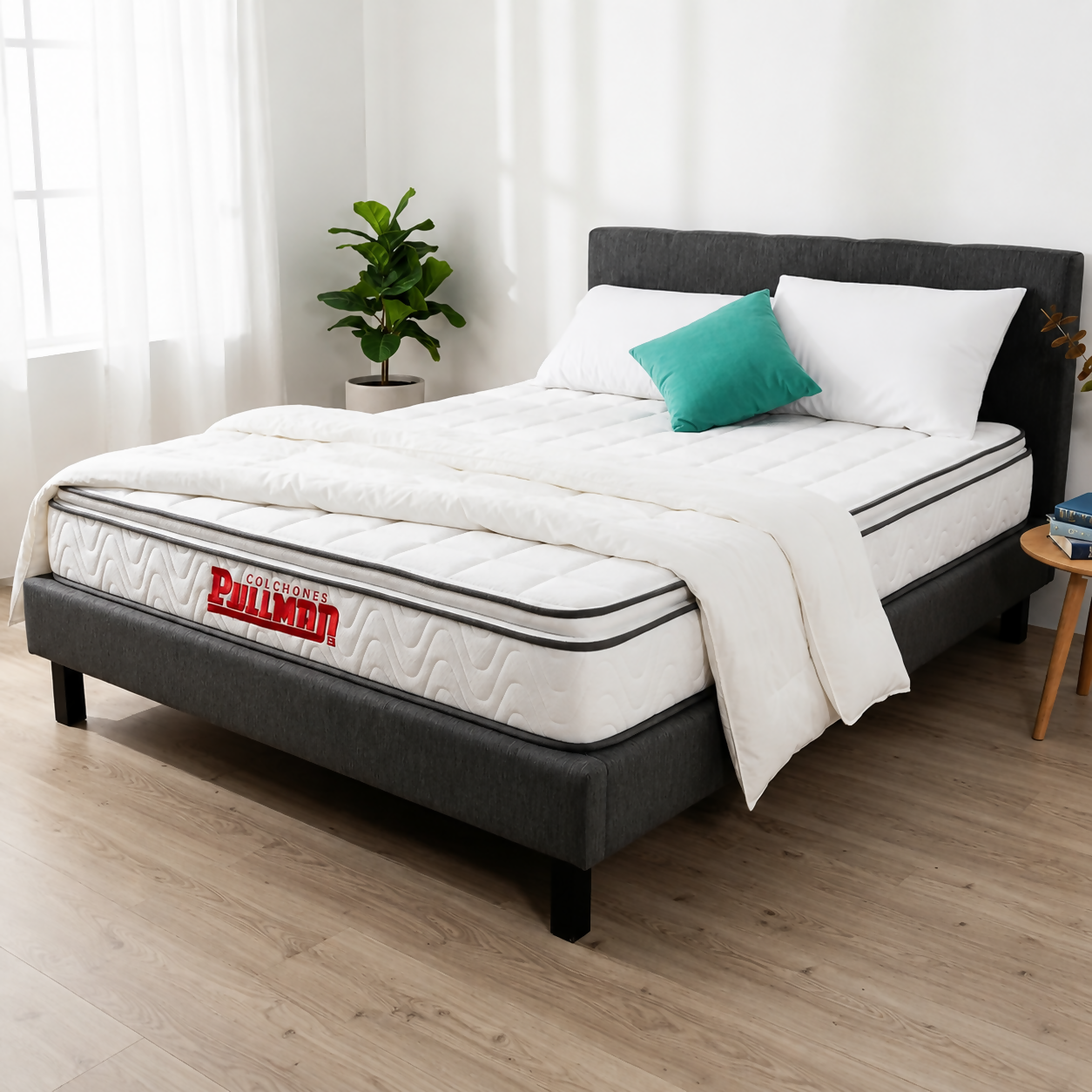 COLCHÓN ORTHOPACK BTU 140X190 DOBLE, COLOR BLANCO
