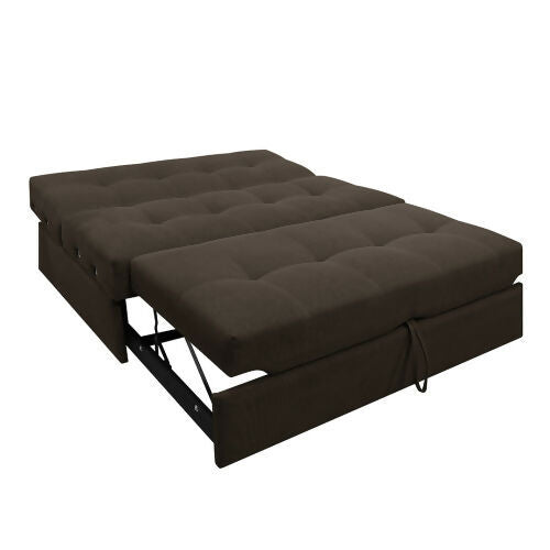 SOFA CAMA ANGELA CON BRAZOS ANTIFLUIDOS CAFÉ