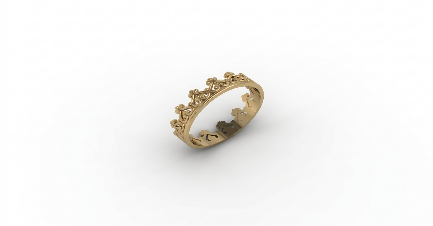 ANILLO CORONA 15 AÑOS SIN PIEDRAS