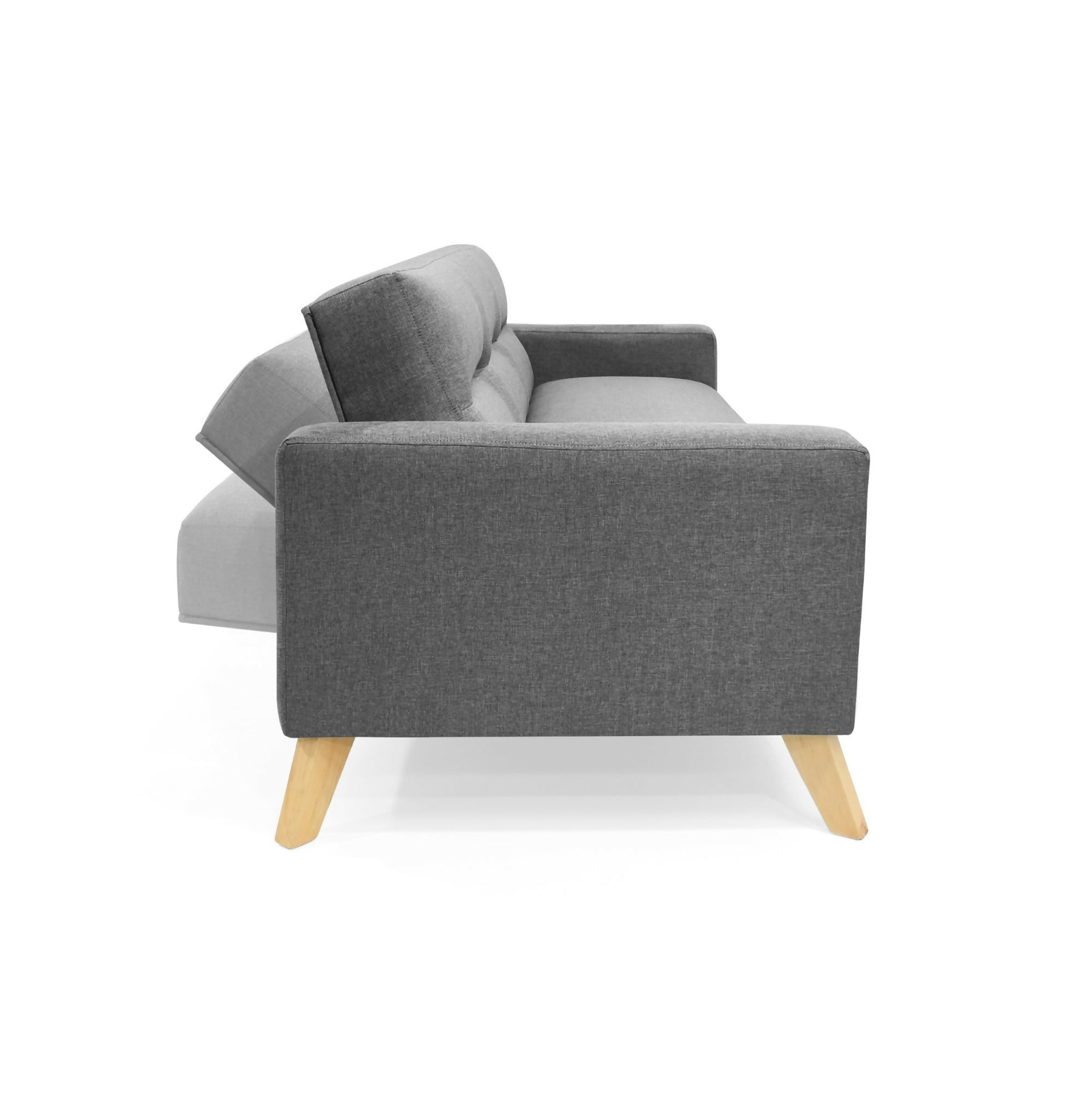 SOFA CAMA 3 POSICIONES SION 206X90X82 TELA GRIS