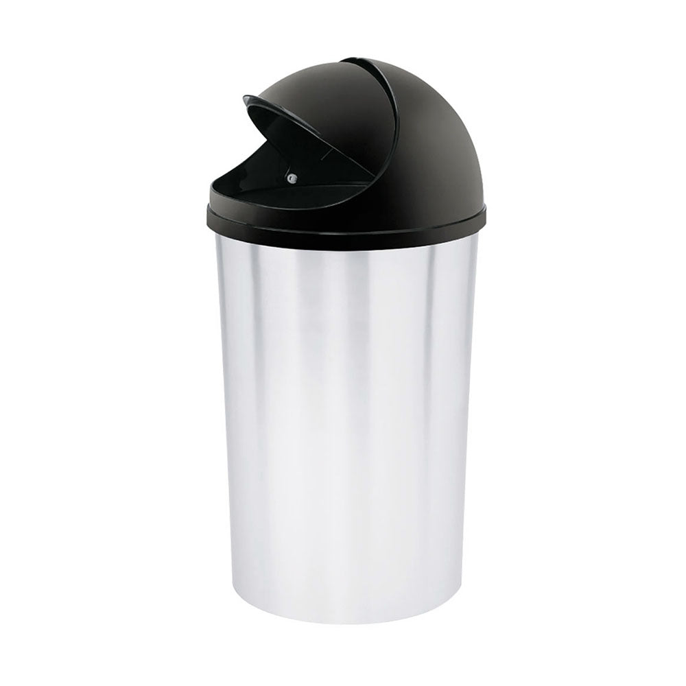 Papelera Tapa Móvil 10 Litros In Mold Negro