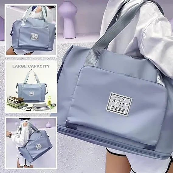 BOLSA DE VIAJE PLEGABLE EXPANDIBLE REPELENTE AL AGUA SECA