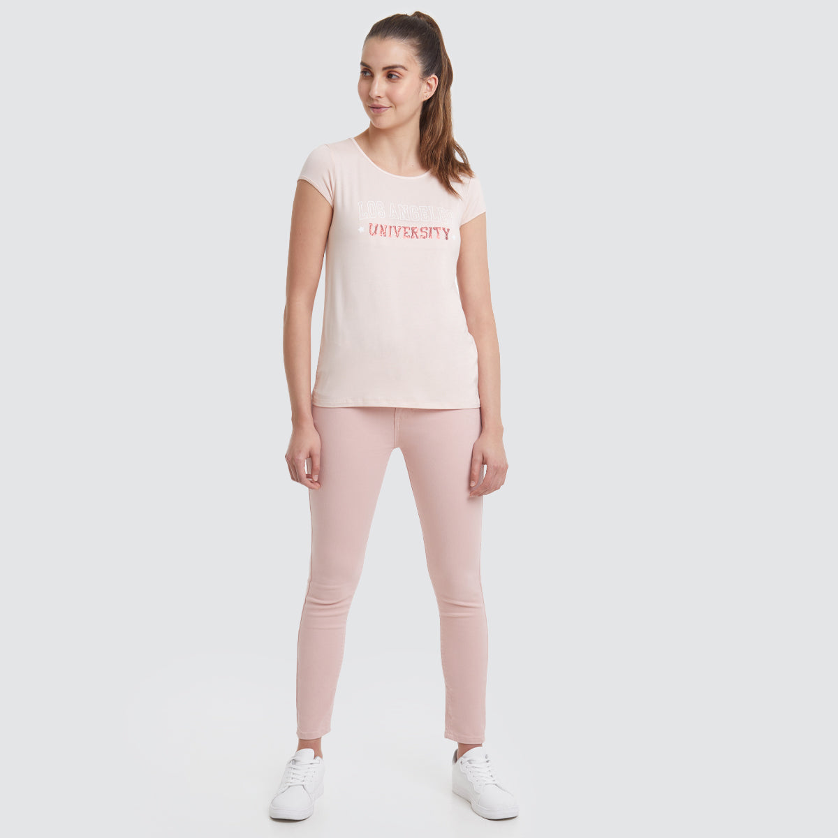 PANTALON DE MUJER DRIL UNICOLOR 5 BOLSILLOS 40070311