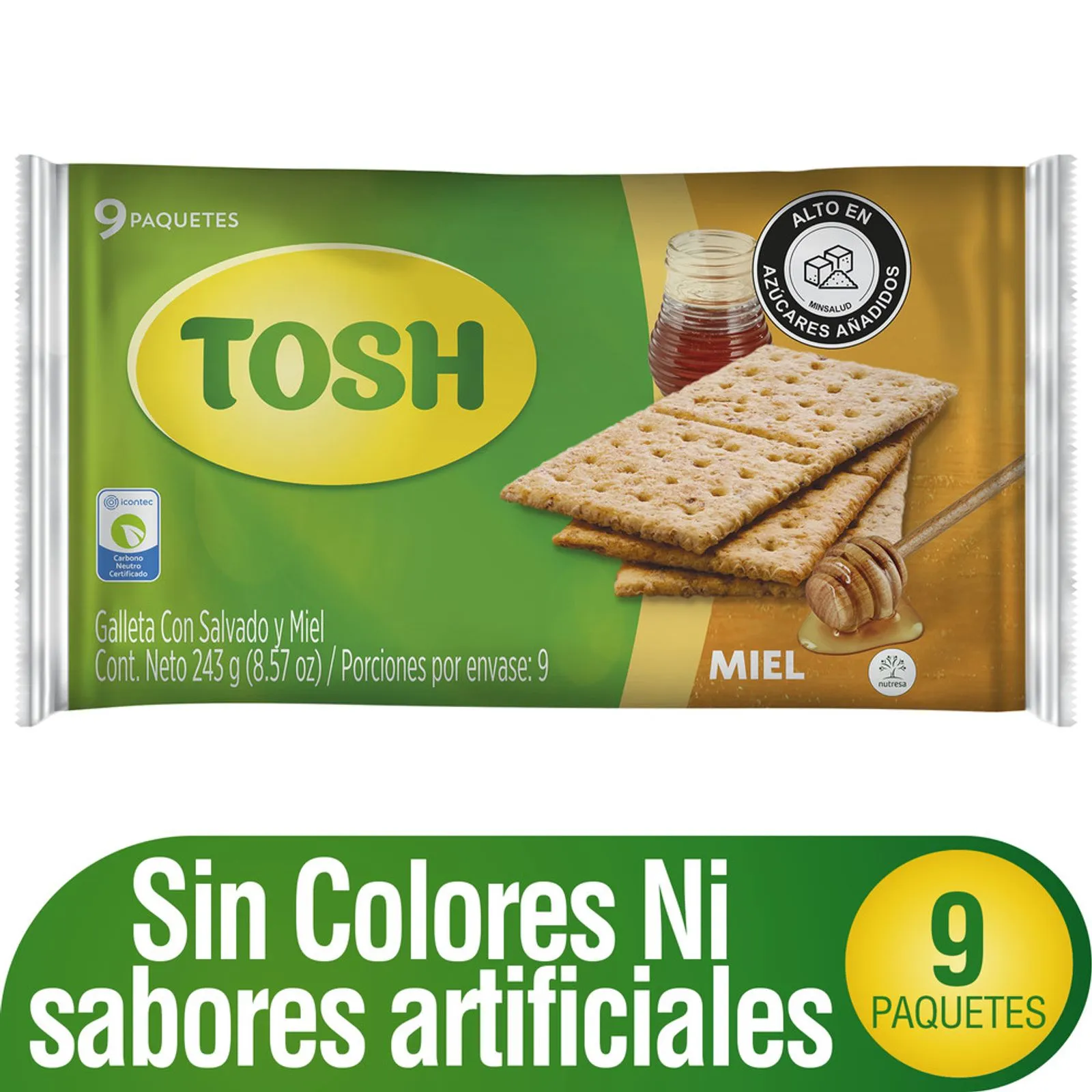 GALLETA MIEL BOLSA X 9