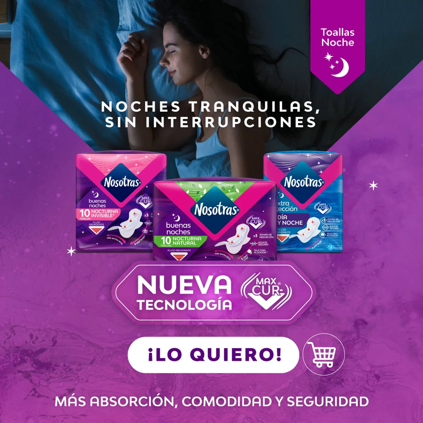 TOAL NOCTURNAS TELA+ PROTEC DIARIOS 55148