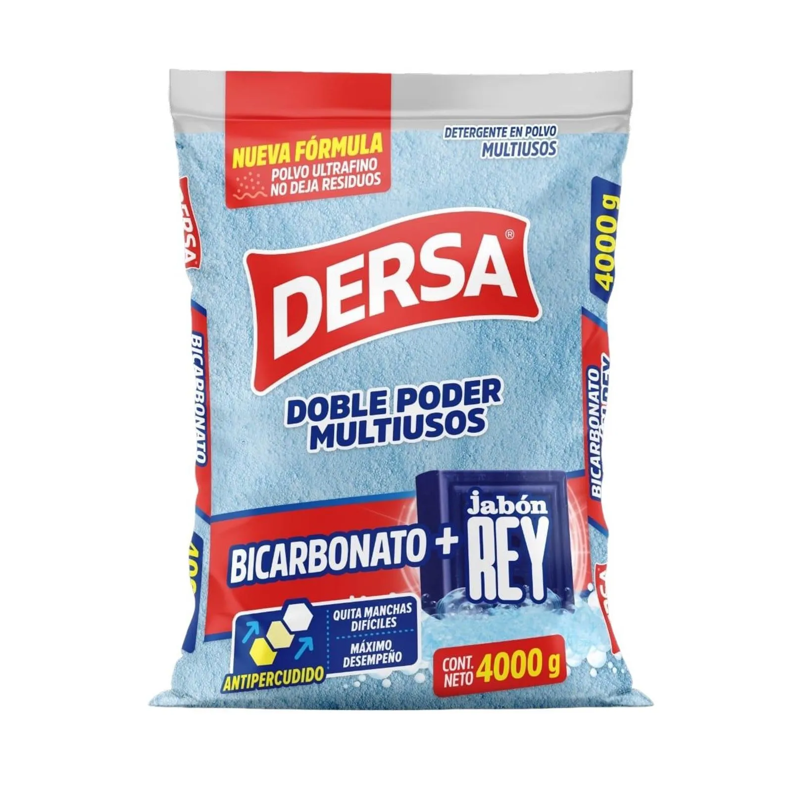 DETERGENTE EN POLVO JABON REY 4000 GR