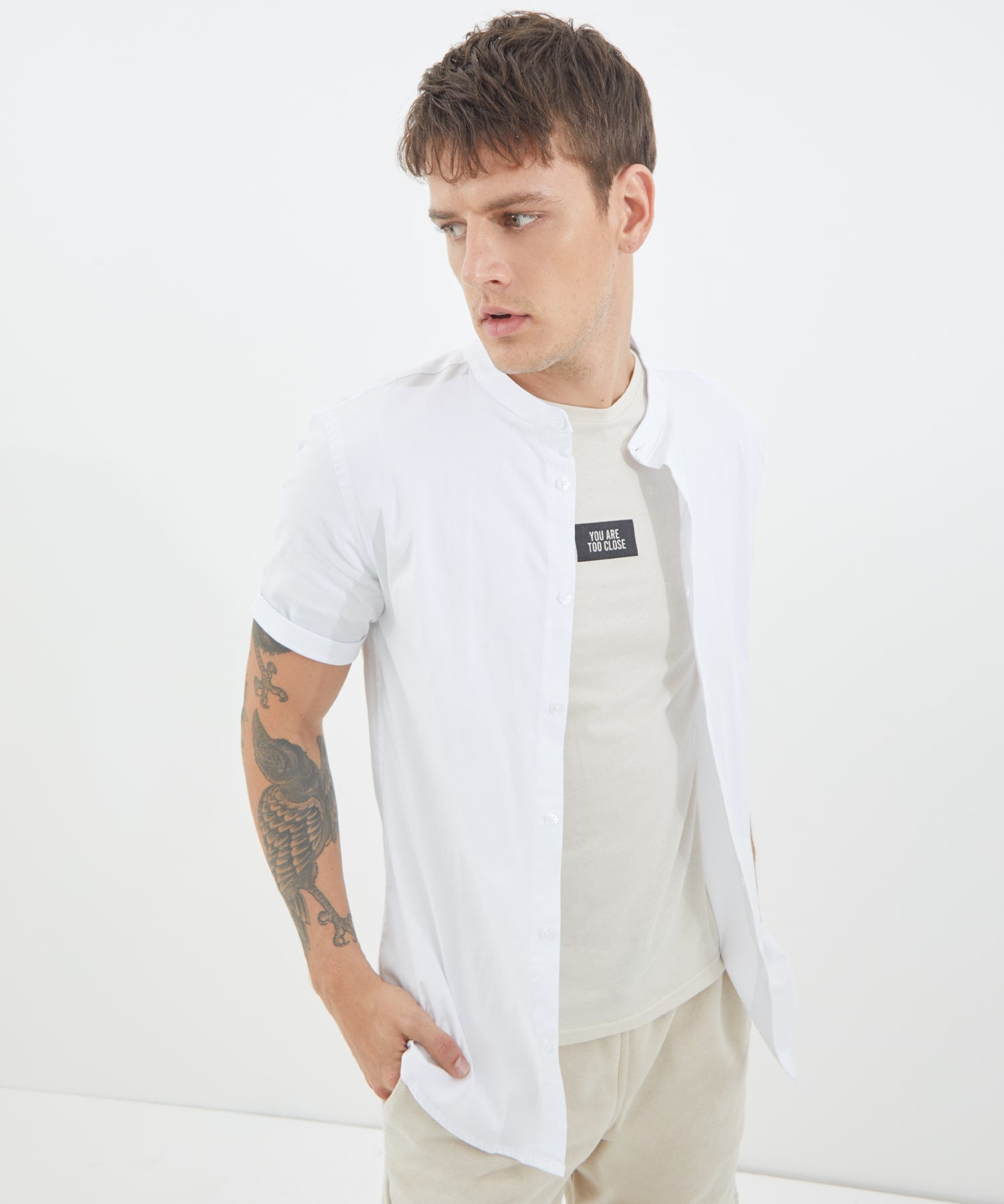 CAMISA M/C CUELLO NERU FE 45011328