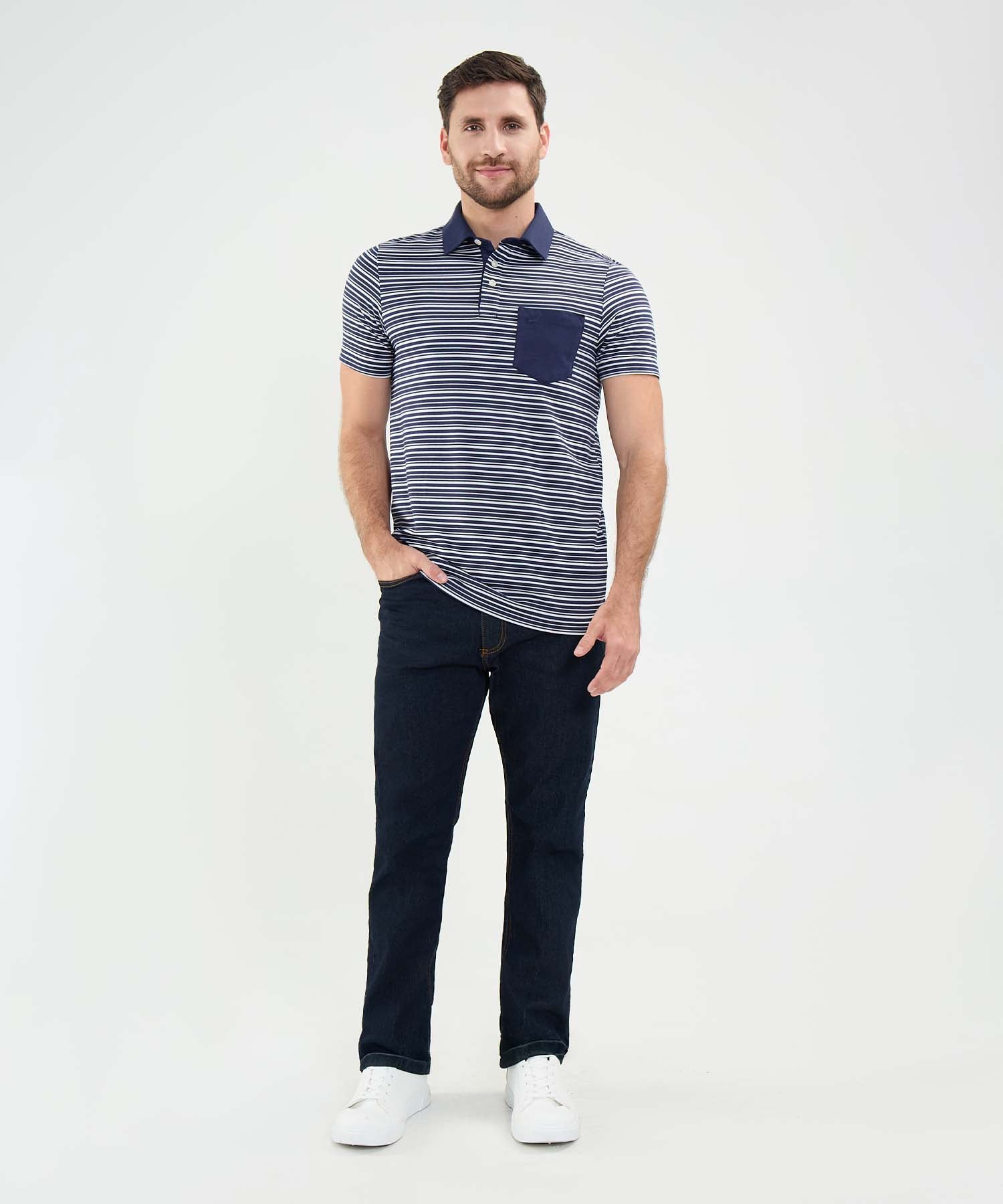 POLO CUELLO MAQUINA CON BOLSILLO 44112644