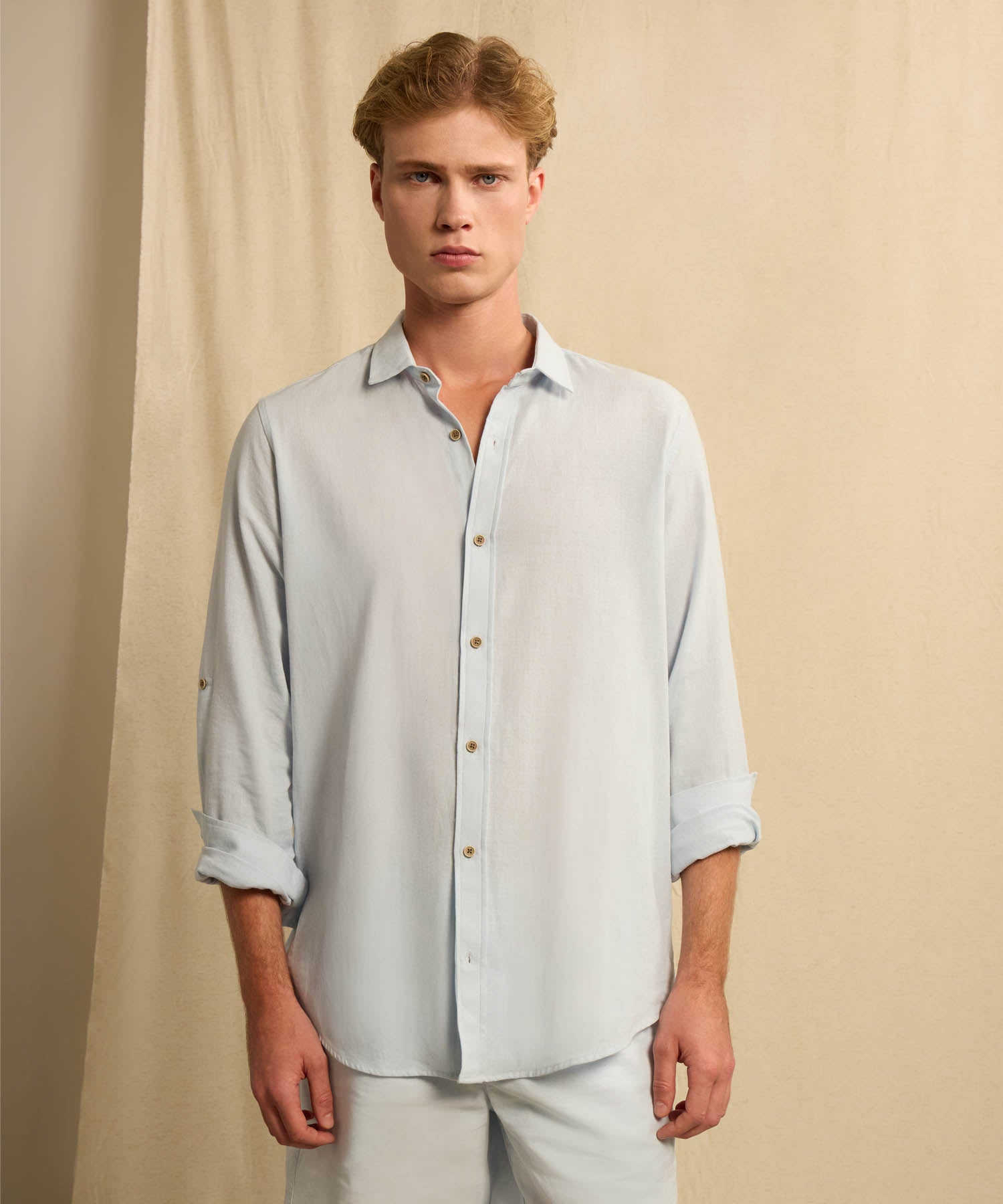 CAMISA MANGA LARGA SIN BOLSILLO 45012207