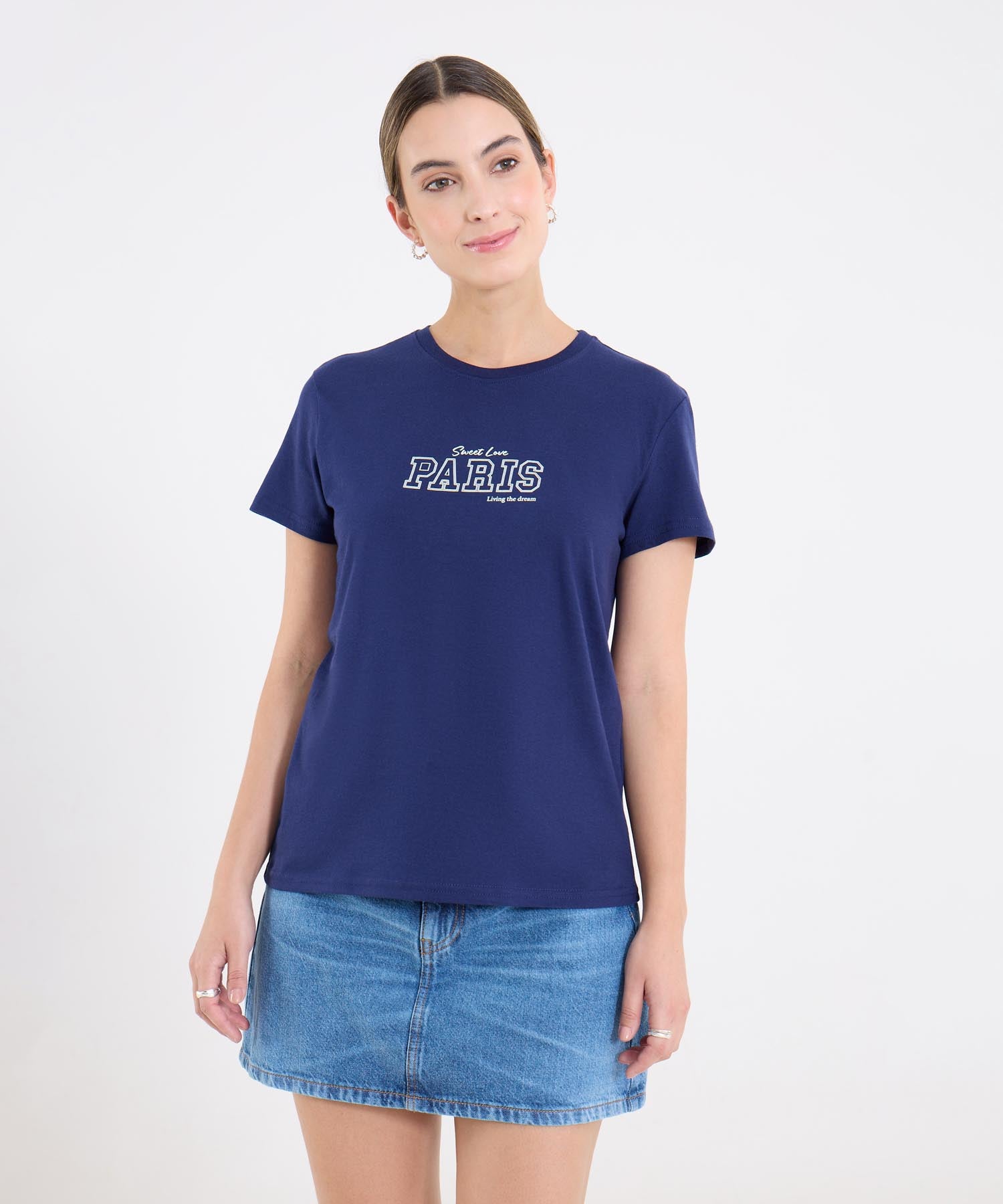 CAMISETA MANGA CORTA CUELLO REDONDO 40092705