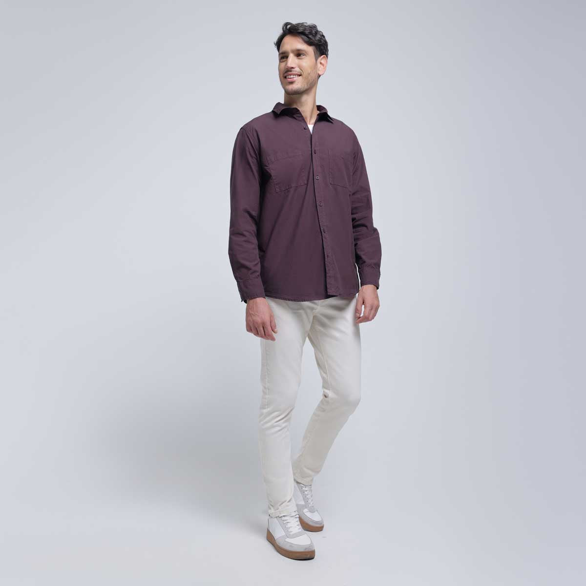 CAMISA MANGA LARGA CON BOLSILLO 60010672
