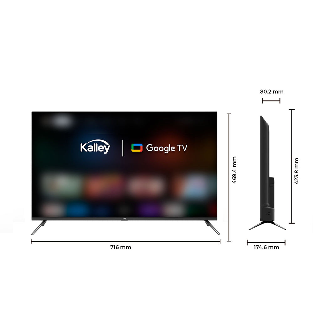 Televisor Kalley 32" Pulgadas Smart TV Google Full HD